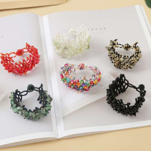 exaggerated woven stone bracelet women bohemian trend beaded personalized hand jewelry, Black
exaggerated woven stone bracelet women bohemian trend beaded personalized hand jewelry, Black