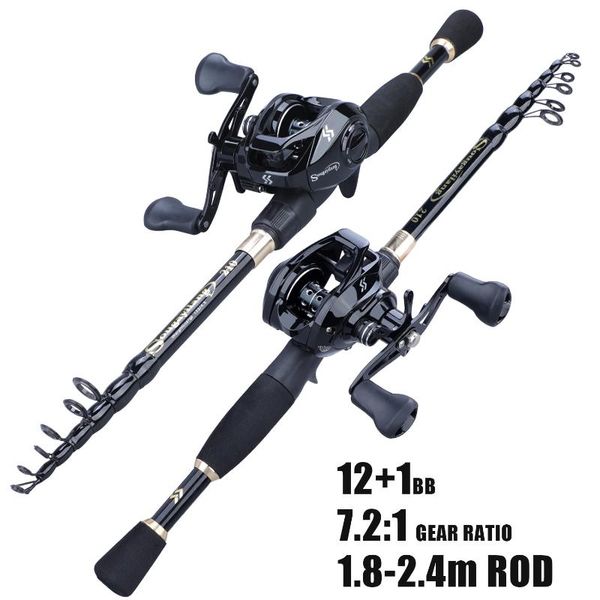 sougayilang 1.8-2.4m casting fishing rod and 13bb 7.2:1 high speed gear ratio reel combo portable ultralight boat rods
sougayilang 1.8-2.4m casting fishing rod and 13bb 7.2:1 high speed gear ratio reel combo portable ultralight boat rods