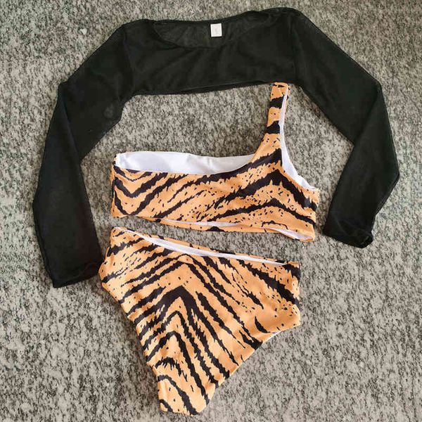 new mesh long sleeve zebra high waist female swimsuit women swimwear 3 pieces bikini set one shoulder bathing suit swiming
new mesh long sleeve zebra high waist female swimsuit women swimwear 3 pieces bikini set one shoulder bathing suit swiming