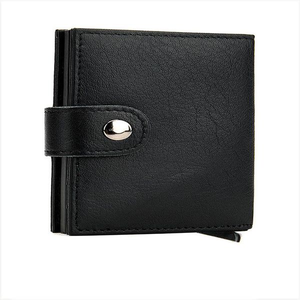 card holders automatic ejector button anti-theft box fashion aluminum genuine leather case suitable for 9 cards, Brown;gray
card holders automatic ejector button anti-theft box fashion aluminum genuine leather case suitable for 9 cards, Brown;gray