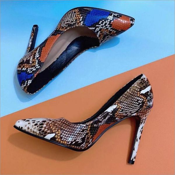 dress shoes women's single 2021 spring summer fashion pointed toe color snake print stiletto high heels large size female pumps, Black
dress shoes women's single 2021 spring summer fashion pointed toe color snake print stiletto high heels large size female pumps, Black