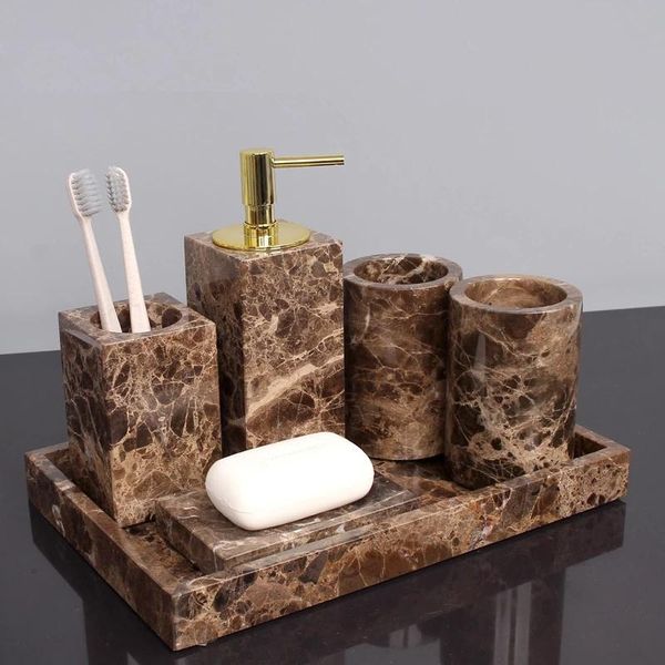 tuqiu bathroom accessories set marble gold soap dispenser tooth brush holder cotton swab box luxury hardware bath accessory
tuqiu bathroom accessories set marble gold soap dispenser tooth brush holder cotton swab box luxury hardware bath accessory