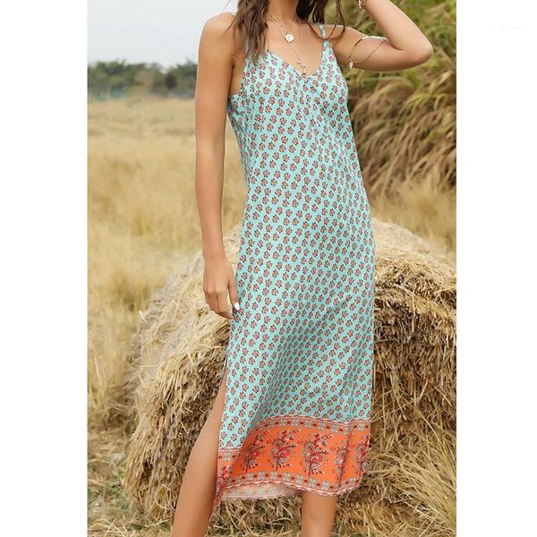 casual dresses woman's sleeveless dress summer v neck floral print backless side slit sling long 2021, Black;gray
casual dresses woman's sleeveless dress summer v neck floral print backless side slit sling long 2021, Black;gray