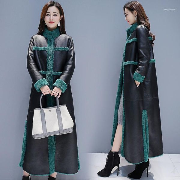 winter fur coat women long lambswool leather jacket female thick warm plus size loose solid faux overcoat 3xl1, Black
winter fur coat women long lambswool leather jacket female thick warm plus size loose solid faux overcoat 3xl1, Black