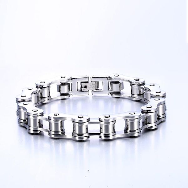 men bike gold black color chain bracelet stainless steel biker bicycle motorcycle link chain punk heavy jewelry dropshiping
men bike gold black color chain bracelet stainless steel biker bicycle motorcycle link chain punk heavy jewelry dropshiping