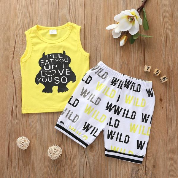 clothing sets born baby boy summer clothes arrivals cute letters print yellow sleeveless vest + shorts kids bebes jogging suits, White
clothing sets born baby boy summer clothes arrivals cute letters print yellow sleeveless vest + shorts kids bebes jogging suits, White