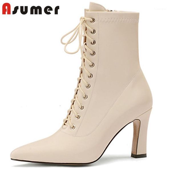 boots asumer 2021 ankle women pointed toe autumn winter high heel cross tied fashion classic party shoes woman1, Black
boots asumer 2021 ankle women pointed toe autumn winter high heel cross tied fashion classic party shoes woman1, Black