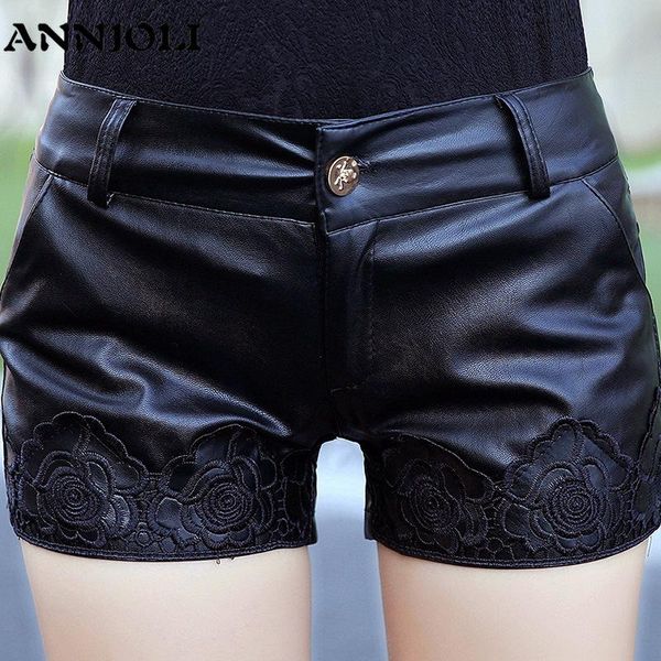 women's shorts annjoli fashion women lace edge wetlook leather low rise clubwear mini with buckles underpanties, White;black
women's shorts annjoli fashion women lace edge wetlook leather low rise clubwear mini with buckles underpanties, White;black