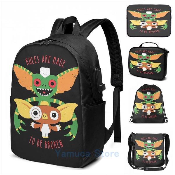 backpack funny graphic print rules are made to be broken usb charge men school bags women bag travel laptop
backpack funny graphic print rules are made to be broken usb charge men school bags women bag travel laptop