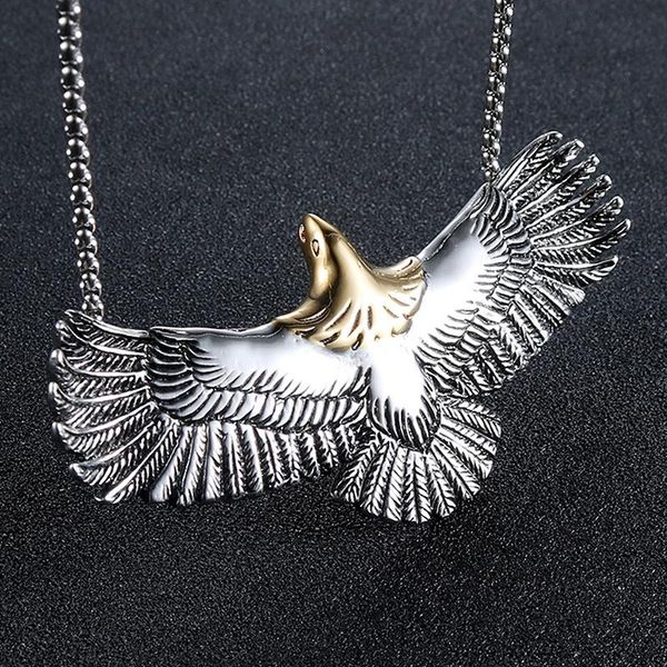 pendant necklaces classic punk metal flying eagle necklace men's rock hip hop party jewelry, Silver
pendant necklaces classic punk metal flying eagle necklace men's rock hip hop party jewelry, Silver