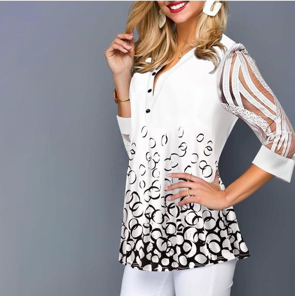 plus size 4xl 5xl shirt blouse female 2021 spring summer new v-neck half sleeve lace splice print boho women shirt, White
plus size 4xl 5xl shirt blouse female 2021 spring summer new v-neck half sleeve lace splice print boho women shirt, White