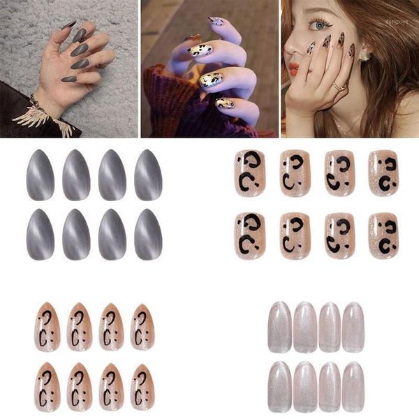 frosted gray cat's eye nail patch fake nails wearable waterproof removable1, Red;gold
frosted gray cat's eye nail patch fake nails wearable waterproof removable1, Red;gold