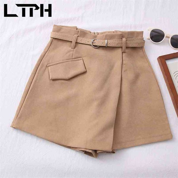ltph korean irregular women shorts fashion casual all-match high waist with belt solid color short pants spring summer 210423, White;black
ltph korean irregular women shorts fashion casual all-match high waist with belt solid color short pants spring summer 210423, White;black