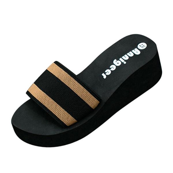 fashion women summer sandals slipper high heels indoor outdoor brand slip-on beach shoes mixed colors wedges slippers, Black
fashion women summer sandals slipper high heels indoor outdoor brand slip-on beach shoes mixed colors wedges slippers, Black