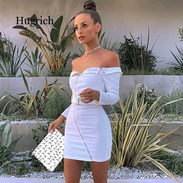 casual dresses off shoulder belt zipper button dress long sleeve bodycon 2021 autumn winter women party lady clothes, Black;gray
casual dresses off shoulder belt zipper button dress long sleeve bodycon 2021 autumn winter women party lady clothes, Black;gray