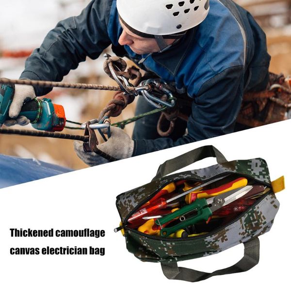 storage bags multi-function tool bag camouflage canvas electrician waterproof hand carry tote home toolkit metal hardware parts
storage bags multi-function tool bag camouflage canvas electrician waterproof hand carry tote home toolkit metal hardware parts