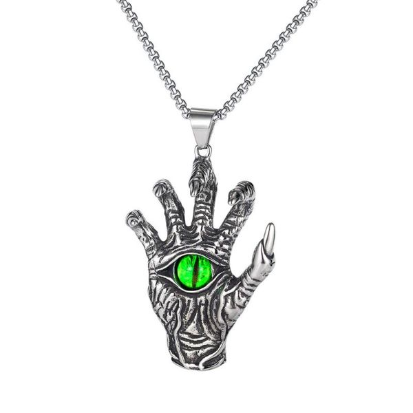 pendant necklaces viking necklace men chains vintage stainless steel punk fashion streetwear gothic accessories satanic jewelry demon hand, Silver
pendant necklaces viking necklace men chains vintage stainless steel punk fashion streetwear gothic accessories satanic jewelry demon hand, Silver