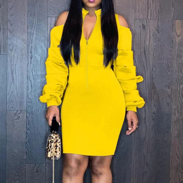 casual dresses women bodycon dress spring autumn fashion slim solid color ruffle long sleeve ladies plus size zipper vestidos, Black;gray
casual dresses women bodycon dress spring autumn fashion slim solid color ruffle long sleeve ladies plus size zipper vestidos, Black;gray
