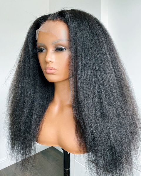 black yaki 26 inch long kinky straight lace front wig for women with babyhair high temperature fiber daily wear middle deep part glueless na, Black;brown
black yaki 26 inch long kinky straight lace front wig for women with babyhair high temperature fiber daily wear middle deep part glueless na, Black;brown