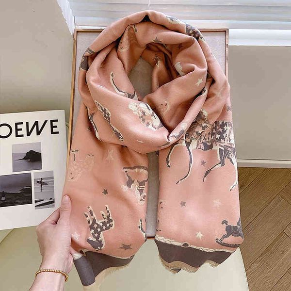 shawl korean autumn and winter imitation cashmere scarf versatile double-sided two-color large long thickened warm women's, Blue;gray
shawl korean autumn and winter imitation cashmere scarf versatile double-sided two-color large long thickened warm women's, Blue;gray