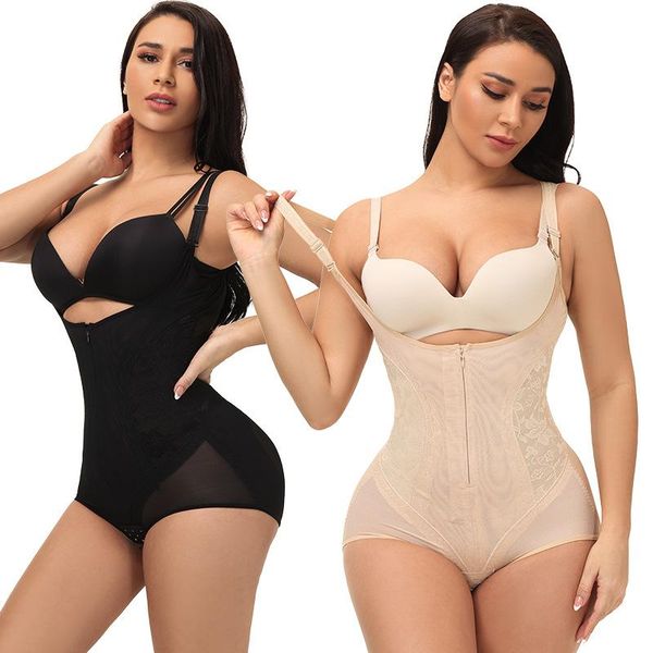 women's slimming underwear bodysuit body shaper waist trainer shapewear postpartum recovery zip and hook corset faja colombianas shaper, Black;white
women's slimming underwear bodysuit body shaper waist trainer shapewear postpartum recovery zip and hook corset faja colombianas shaper, Black;white