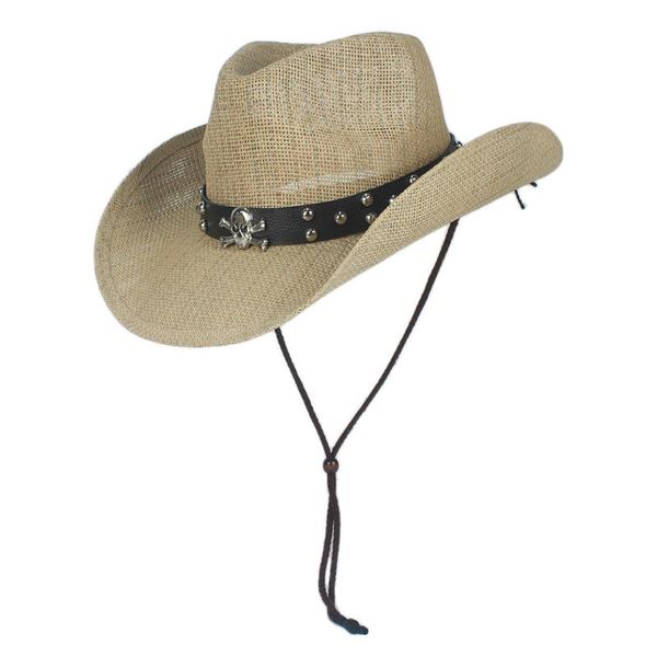 cloches women men straw hollow western cowboy hat with punk brand sombrero hombre beach cowgirl jazz sun size 56-58cm, Blue;gray
cloches women men straw hollow western cowboy hat with punk brand sombrero hombre beach cowgirl jazz sun size 56-58cm, Blue;gray