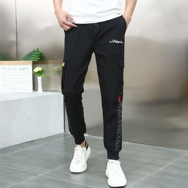 2021 new summer men's black ordinary elastic youth leisure solid color pants middle waist, White;black
2021 new summer men's black ordinary elastic youth leisure solid color pants middle waist, White;black