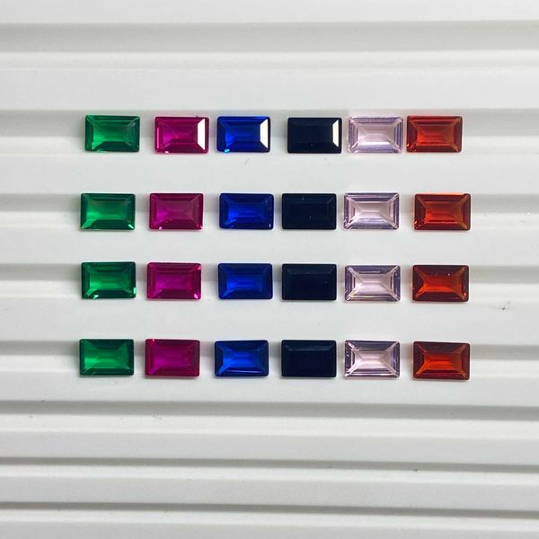 meisidian 5a quality 6 color 6x4mm green red blue rainbow lab sapphire baguette loose gemstone h1015, Black
meisidian 5a quality 6 color 6x4mm green red blue rainbow lab sapphire baguette loose gemstone h1015, Black