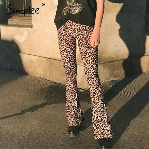 women's pants & capris simplee leopard print flare women streetwear casual female 2021 autumn winter trousers bottoms skinny, Black;white
women's pants & capris simplee leopard print flare women streetwear casual female 2021 autumn winter trousers bottoms skinny, Black;white