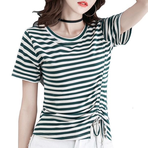 women's t-shirt female shinkers t-shirt, striped shirt with bow and cord, short sleeve, summer, cotton o3z9, White
women's t-shirt female shinkers t-shirt, striped shirt with bow and cord, short sleeve, summer, cotton o3z9, White