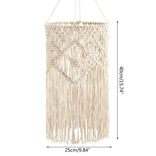 lamp covers & shades x37e creative tassel nordic bohemian lampshade hand-woven hanging decor pendant lightshade cotton decorative lighting f
lamp covers & shades x37e creative tassel nordic bohemian lampshade hand-woven hanging decor pendant lightshade cotton decorative lighting f