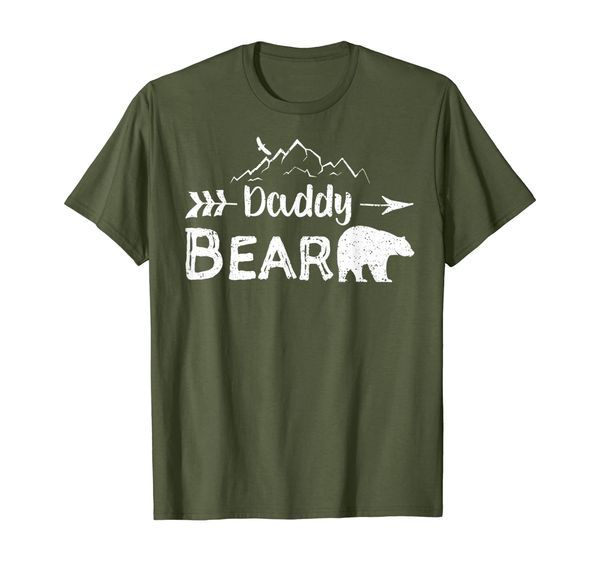 Mens Daddy Bear Shirt Matching Family Mama Papa Bear Camping Gift, Mainly pictures