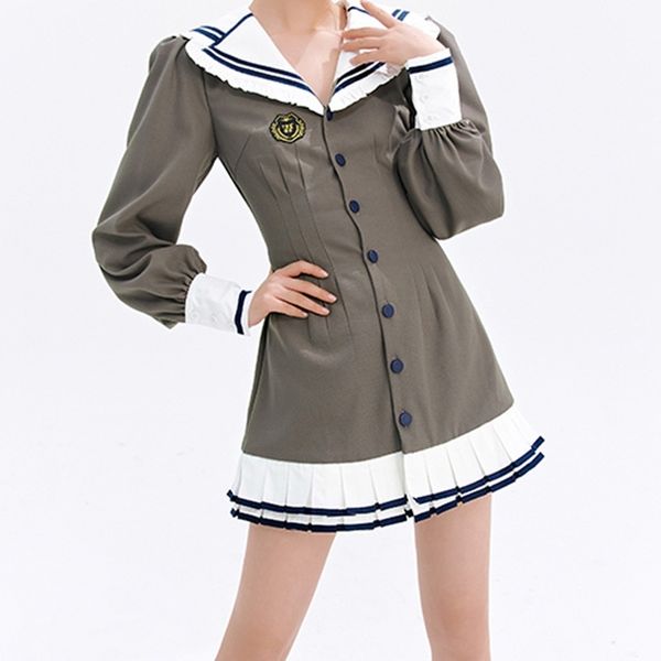 wooha / wuha 2021 autumn new girl sense college style bubble sleeve jk dress, Black
wooha / wuha 2021 autumn new girl sense college style bubble sleeve jk dress, Black