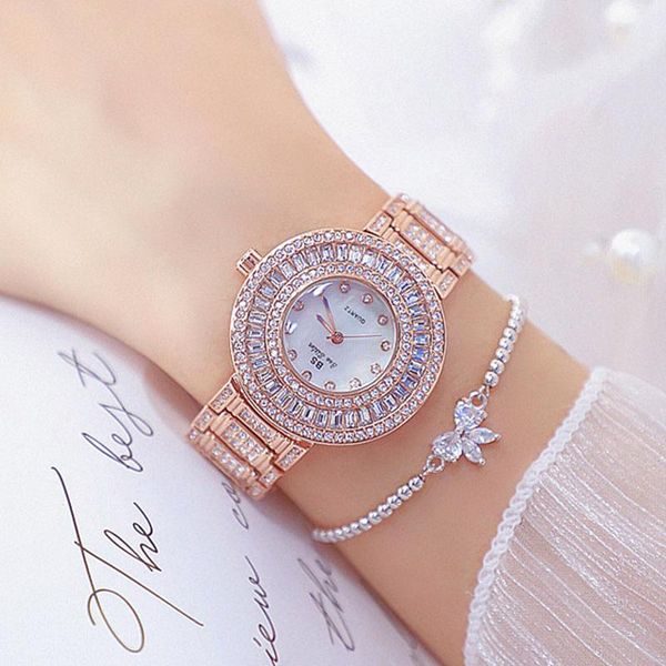 wristwatches rose gold women's wrist watches luxury design stainless steel rhinestone watch women quartz bracelet ladies, Slivery;brown
wristwatches rose gold women's wrist watches luxury design stainless steel rhinestone watch women quartz bracelet ladies, Slivery;brown