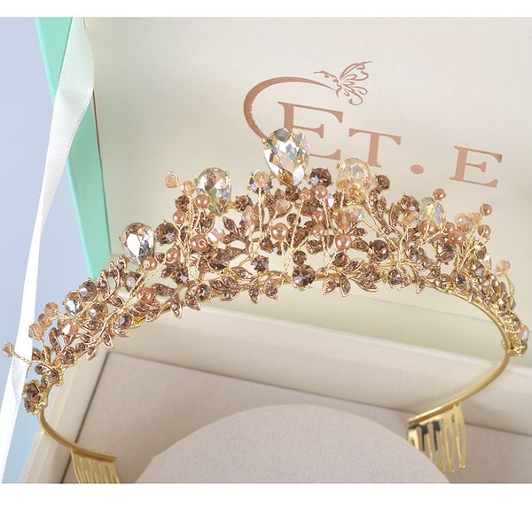 new rhinestone pearl design bridal crown handmade champagne tiara headband crystal diadem women wedding party hair accessories, Slivery;golden
new rhinestone pearl design bridal crown handmade champagne tiara headband crystal diadem women wedding party hair accessories, Slivery;golden