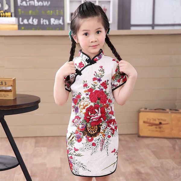 children kid baby girl chinese print cheongsam dress children cotton cheongsam chinese classic traditional dress for girls, Red;yellow
children kid baby girl chinese print cheongsam dress children cotton cheongsam chinese classic traditional dress for girls, Red;yellow