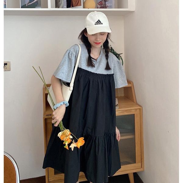 maternity dresses 37612# clothes summer cotton short sleeves loose patchwork design dress pregnant women pregnancy, White
maternity dresses 37612# clothes summer cotton short sleeves loose patchwork design dress pregnant women pregnancy, White