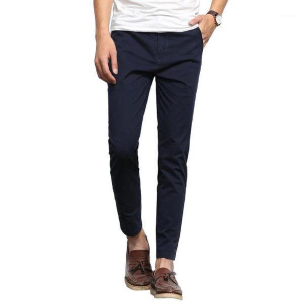 male office wear men straight pants casual solid color elastic pockets thin long trousers suit men's, Black
male office wear men straight pants casual solid color elastic pockets thin long trousers suit men's, Black