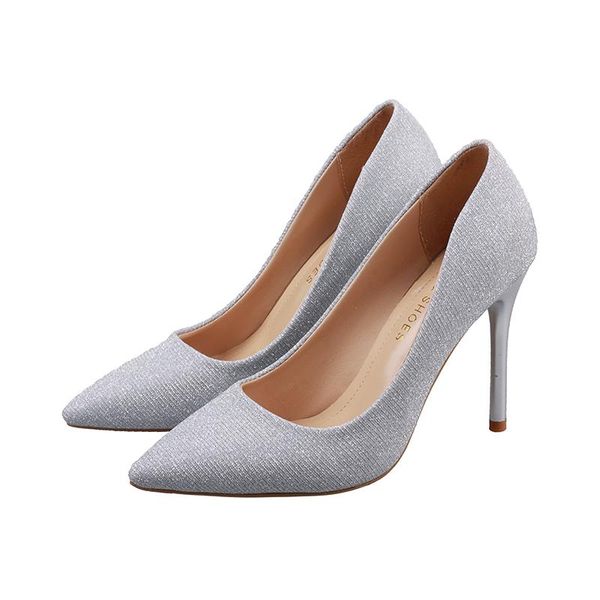 dress shoes 2021 korean sequins shiny high heels shallow mouth work women's exquisite match., Black
dress shoes 2021 korean sequins shiny high heels shallow mouth work women's exquisite match., Black