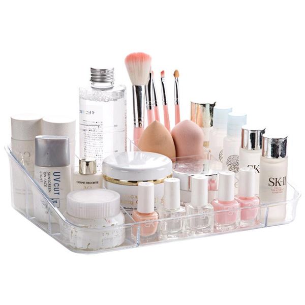 storage boxes & bins transparent cosmetics box multi grid plastic makeup lipstick polish organizer case deskjewelry holder display stand 
storage boxes & bins transparent cosmetics box multi grid plastic makeup lipstick polish organizer case deskjewelry holder display stand