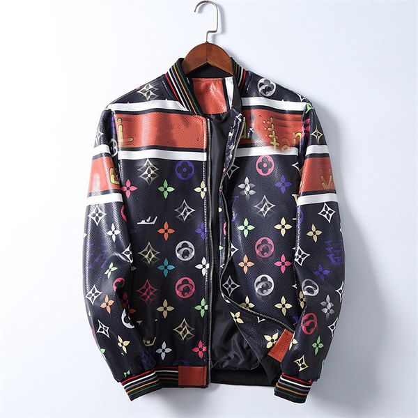 2021 brand faux leather jacket men's zipper slim street fashion designer jacket motorcycle jackets black locomotive letters luxury coat
2021 brand faux leather jacket men's zipper slim street fashion designer jacket motorcycle jackets black locomotive letters luxury coat