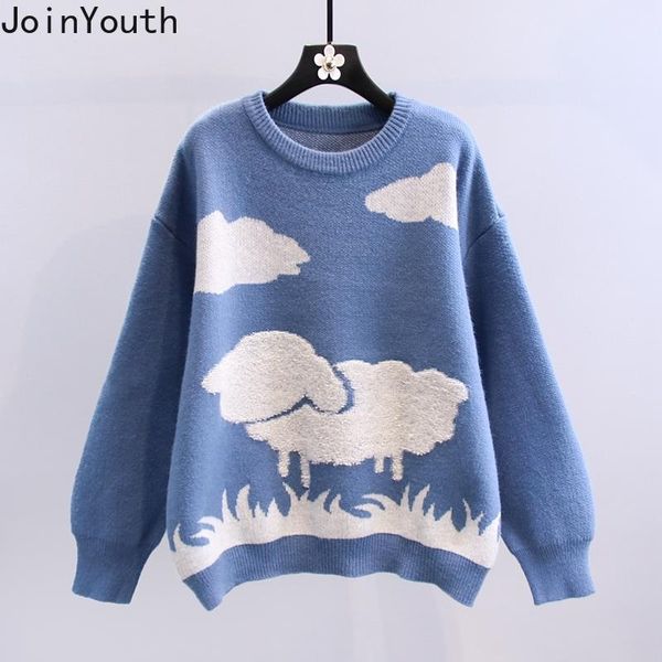 women's sweaters joinyouth japanese cartoon pullover sweater women autumn winter fashion loose wild knitted o neck long sleeve sweet j, White;black
women's sweaters joinyouth japanese cartoon pullover sweater women autumn winter fashion loose wild knitted o neck long sleeve sweet j, White;black