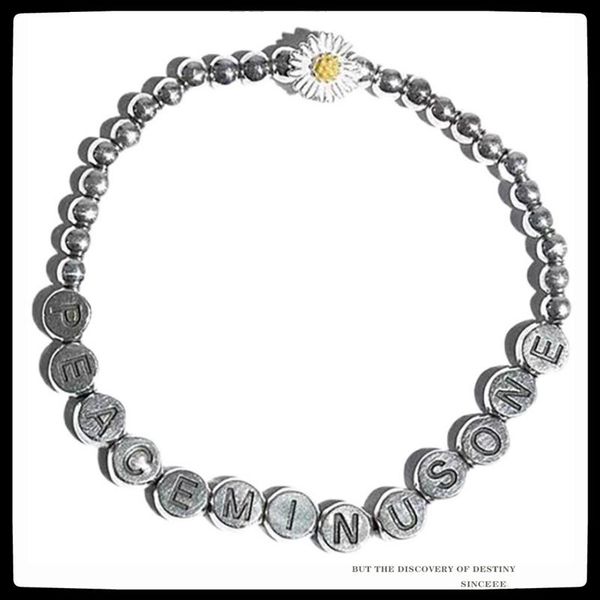 link, chain sexmara 2021 hip hop punk trend peace gd daisy letter bracelet for women men girls party jewelry, Black
link, chain sexmara 2021 hip hop punk trend peace gd daisy letter bracelet for women men girls party jewelry, Black