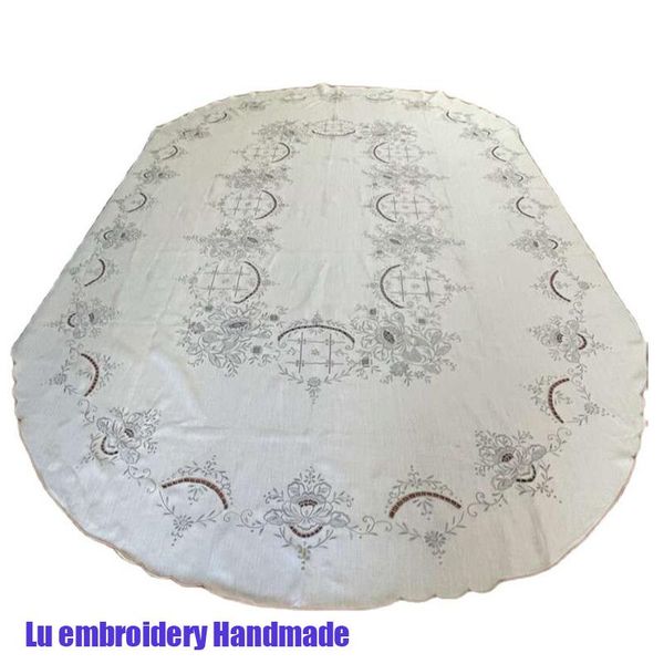 table cloth high-end oval lace linen handmade lu embroidery tablecloth tea cover kitchen christmas wedding party home decoration
table cloth high-end oval lace linen handmade lu embroidery tablecloth tea cover kitchen christmas wedding party home decoration
