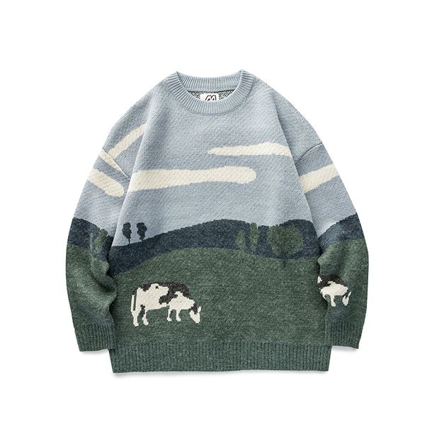 youth men cows vintage winter sweaters 2021 pullover mens o-neck korean fashions sweater women casual harajuku clothes, Black
youth men cows vintage winter sweaters 2021 pullover mens o-neck korean fashions sweater women casual harajuku clothes, Black