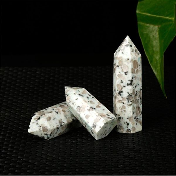 decorative objects & figurines 250g natural crystal energy point dalmatian jasper tower hexagonal prism ore rough stone healing home decorat
decorative objects & figurines 250g natural crystal energy point dalmatian jasper tower hexagonal prism ore rough stone healing home decorat