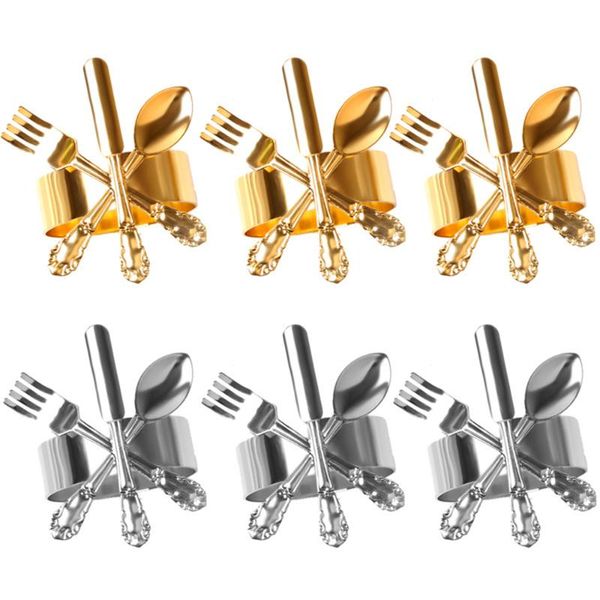 napkin rings 6-piece el dining table western-style knife fork spoon buckle ring towel decoration
napkin rings 6-piece el dining table western-style knife fork spoon buckle ring towel decoration