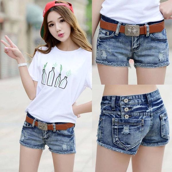 women's loose fit korean student trend holed jeans shorts summer low waist pants, White;black
women's loose fit korean student trend holed jeans shorts summer low waist pants, White;black