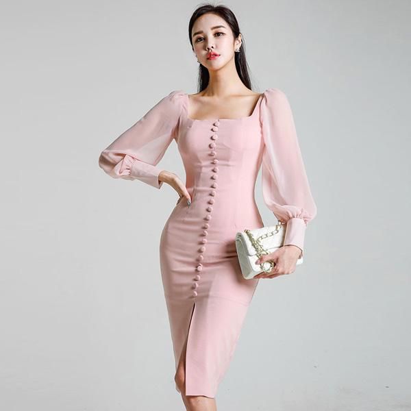 autumn women dress 2021 korean temperament square neck chiffon long sleeve slim mid-length with hips casual dresses, Black;gray
autumn women dress 2021 korean temperament square neck chiffon long sleeve slim mid-length with hips casual dresses, Black;gray