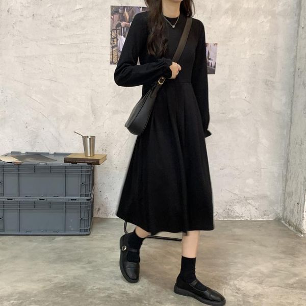casual dresses neck long sleeve dress female temperament of early autumn women's clothing in 2021 han edition a-line, Black;gray
casual dresses neck long sleeve dress female temperament of early autumn women's clothing in 2021 han edition a-line, Black;gray